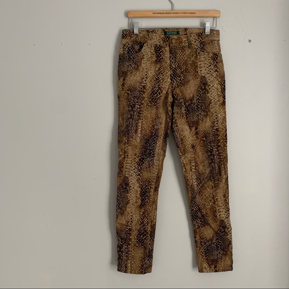 Snake print Ralph Lauren pants
